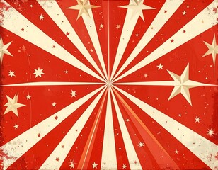 Retro circus backdrop