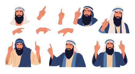 A collection of illustrative representations of various hand gestures and poses.