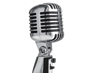 Fototapeta premium Retro microphone close-up