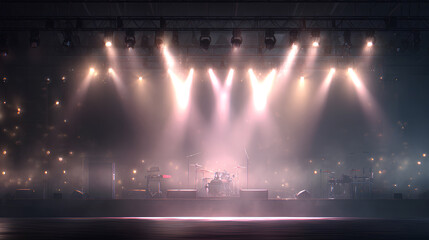 Obraz premium Stage lights in the night