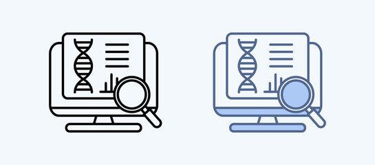 Bioinformatics Tools Multiple Style Icon Collection
