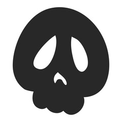 Hand drawn vector silhouette elements for Halloween. Flat design cartoon elements.