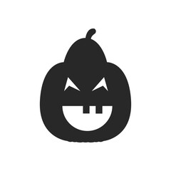 Hand drawn vector silhouette elements for Halloween. Flat design cartoon elements.