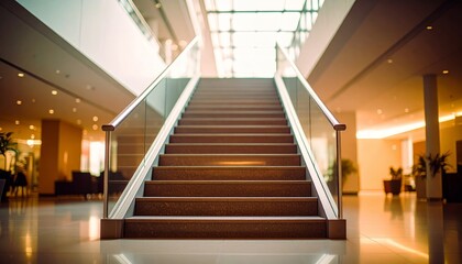Fototapeta premium Staircase of an modern office