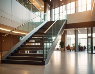 Obraz premium Staircase of an modern office