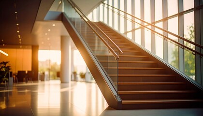 Obraz premium Staircase of an modern office