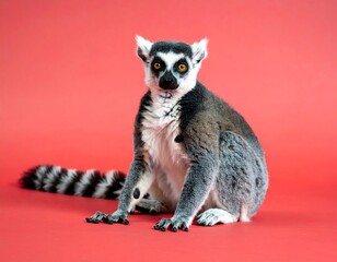 Obraz premium Ring-tailed lemur portrait