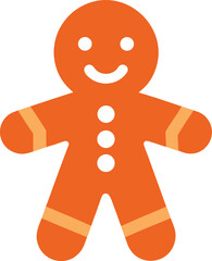  vector of a gingerbread man cookie 