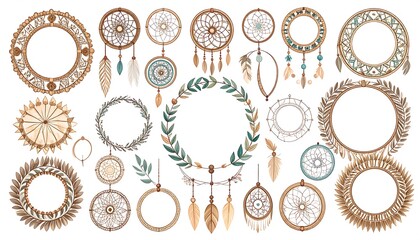 Dreamcatcher Frames and Decorative Circles.