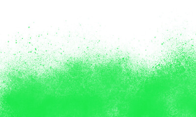 green paint splatter texture on white background for creative design. Grunge ink splash pattern perfect for abstract art projects. High resolution backdrop for modern graphics.