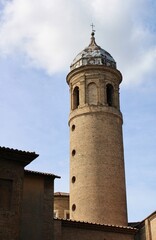 the bell tower of the basilica of San Vitale in ravenna