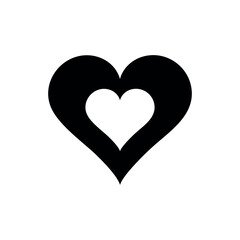 Heart design illustration symbolizing love romance and affection Vector illustration