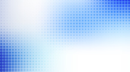 Gradient background featuring a halftone pattern in light blue and white colors, creating a modern and visually interesting backdrop with evenly spaced dots and a soft transition