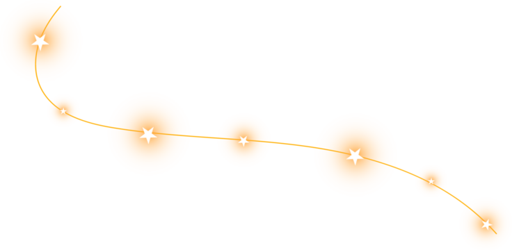 Golden garland of shining stars