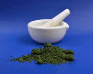 Chromium III oxide or chromia is an inorganic compound with the formula Cr2O3.