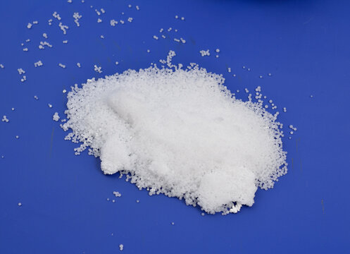 Sodium hydroxide, also known as lye and caustic soda.