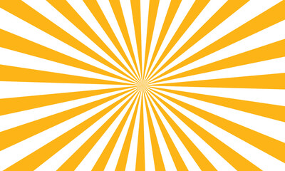Bright Yellow and White Sunburst Rays Bursting Outward Radial Pattern Background