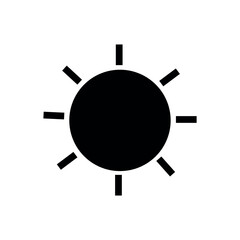 Sun artwork created in warm radiant minimal celestial vector design Vector illustration