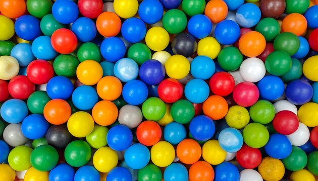 Colorful Plastic Balls in a Pile.