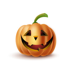 Halloween Pumpkin. Fully editable vector illustration of a halloween pumpkin.
