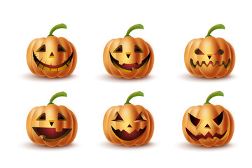 Halloween Pumpkins Set 