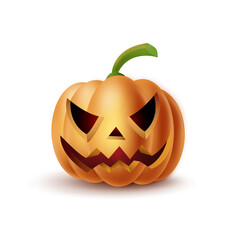Halloween Pumpkin. Fully editable vector illustration of a halloween pumpkin.
