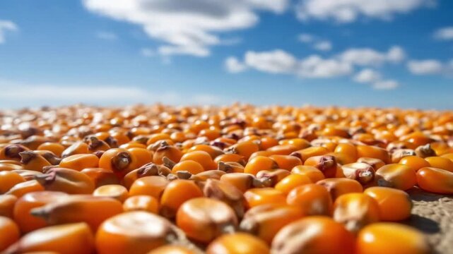 Golden kernels stretch skyward