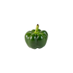 Green pepper on an isolated background