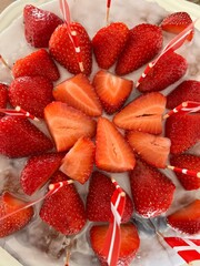 strawberries and chocolate