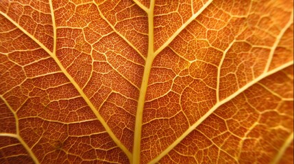 Obraz premium Autumn leaf veins pattern
