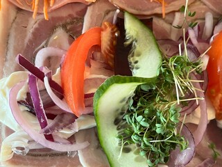 fresh vegetables on a plate