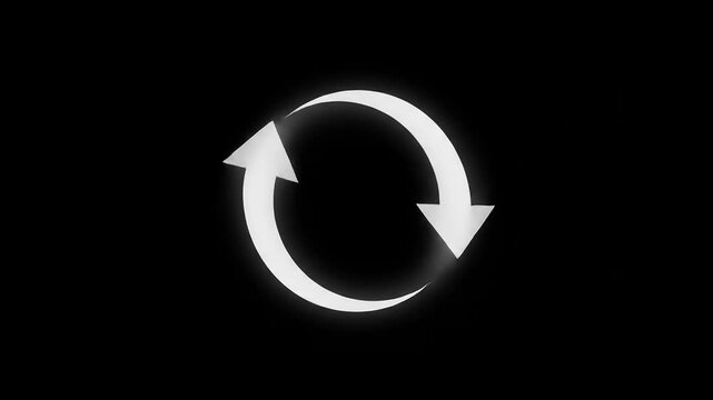 Circular Arrows Symbolizing Refresh and Repeat Motion.