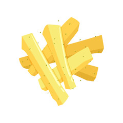 A close-up view of perfectly seasoned, golden-brown french fries, a classic and delicious snack