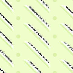 Seamless Pattern Abstract Elements Concert, Performance, Music Piano Keys Notes Vector Design Style Background Illustration Texture For Prints Textiles, Clothing, Gift Wrap, Wallpaper, Pastel