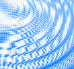 Fototapeta premium 3D wavy background. Ripple effect. Grid surface. Vector illustration for cover, card, postcard, banner, poster, brochure or presentation.