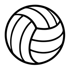 Classic Volleyball Ball Vector Illustration for Sport and Game