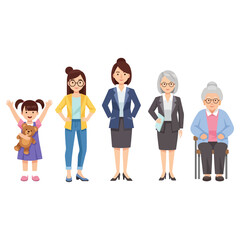 Fototapeta premium Diverse group of women of different ages.