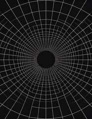Fototapeta premium Abstract Grid Tunnel Design.