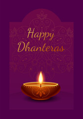 A bright festive banner for celebrating the Hindu festival of Diwali