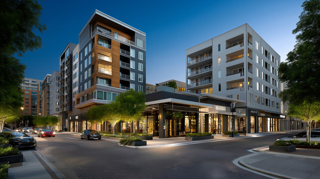 Professional urban commercial real estate development services incorporating mixed-use building design and ground-floor retail optimization enable developers to create vibrant city