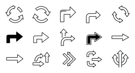 Set of Direction Arrows