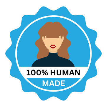 100 percent self made human made woman sticker