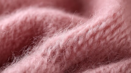 Soft mohair sweater fabric in dusty rose pink. Delicate fuzzy texture