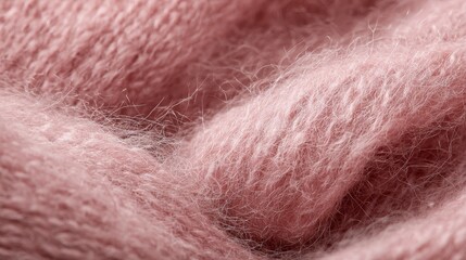 Fototapeta premium Soft mohair sweater fabric in dusty rose pink. Delicate fuzzy texture
