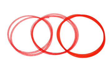 Naklejka premium highlight hand drawing different circles isolated on white background, png, ai generated
