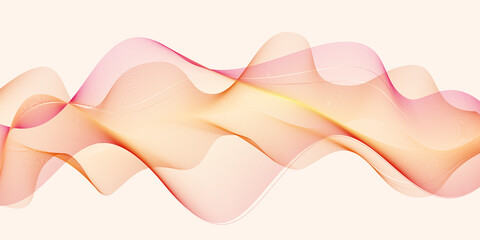 Sonic Sunrise: An Abstract Flowing Wave