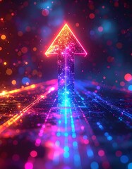 Upward Trend Digital Pathway.