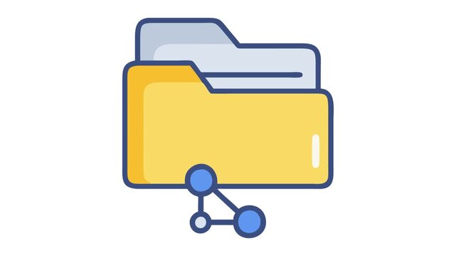  File Sharing Folder Icon for Collaboration