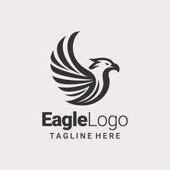 Premium Black White Eagle Mark
