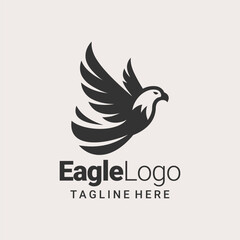 Authentic Eagle Silhouette Logo Design